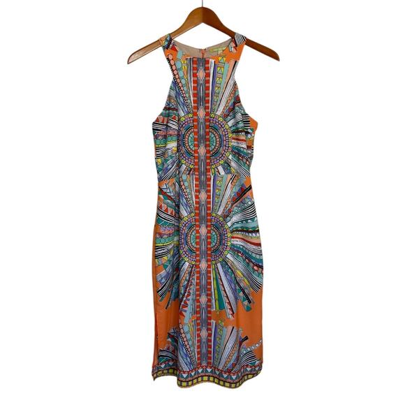 Gianni Bini Dress‎ Women Small Orange Oh Darling Dreamcatcher Midi Lined Party - Picture 1 of 7